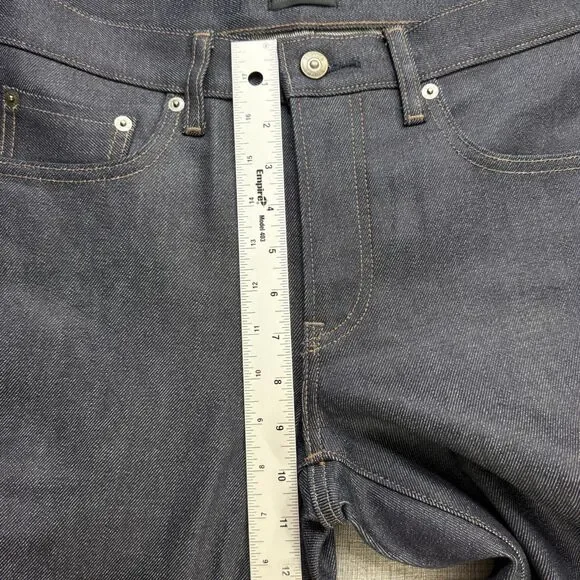 Uniqlo Selvedge Jeans 29x26 Blue Slim Straight Japanese Kaihara Denim - Picture 5 of 16